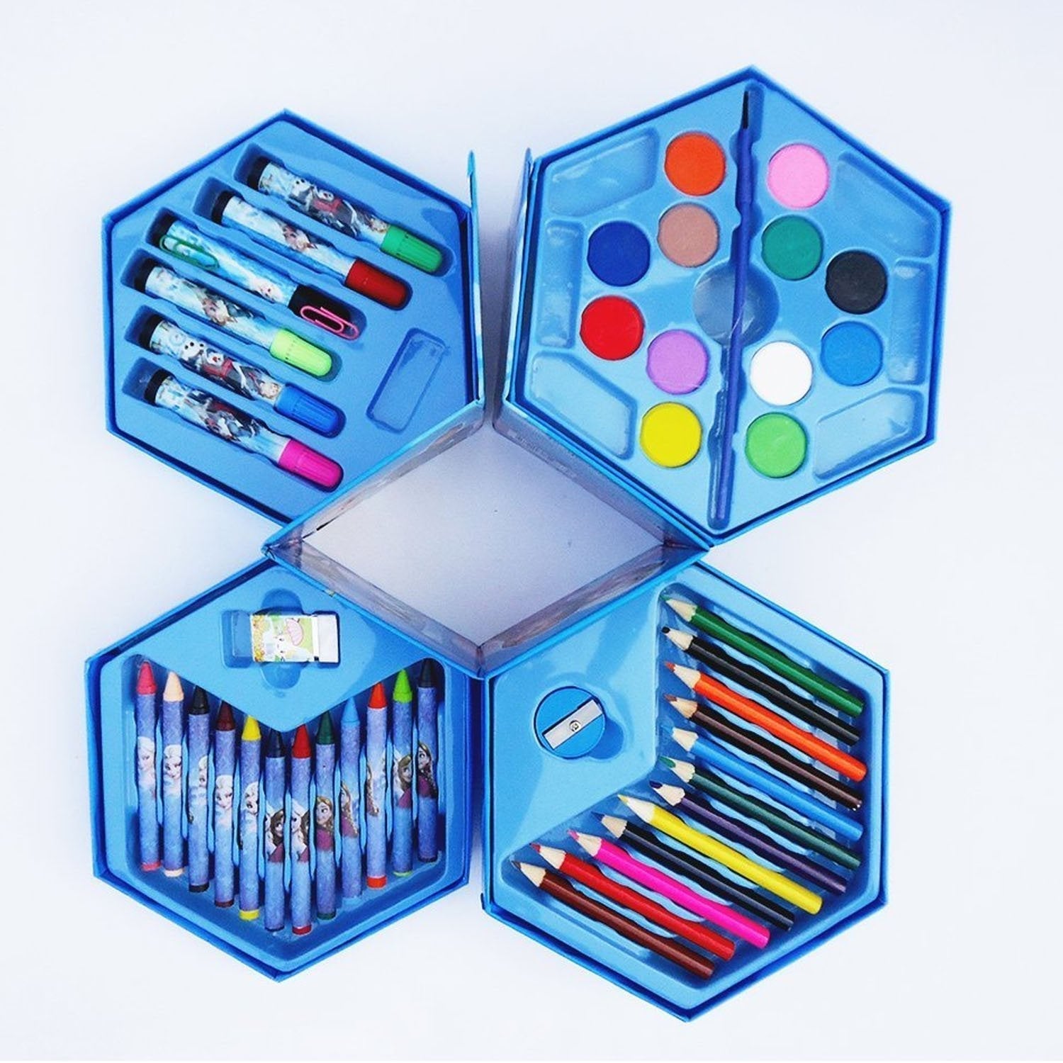 46 pcs art color set with pencils 46 pcs art color set with pencils